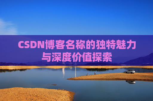 CSDN博客名称的独特魅力与深度价值探索